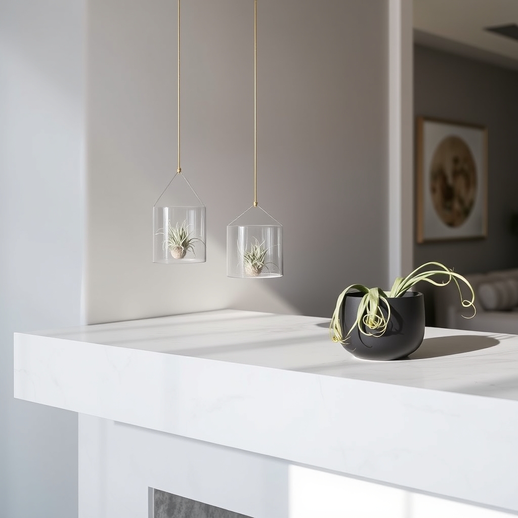air plants in minimalism