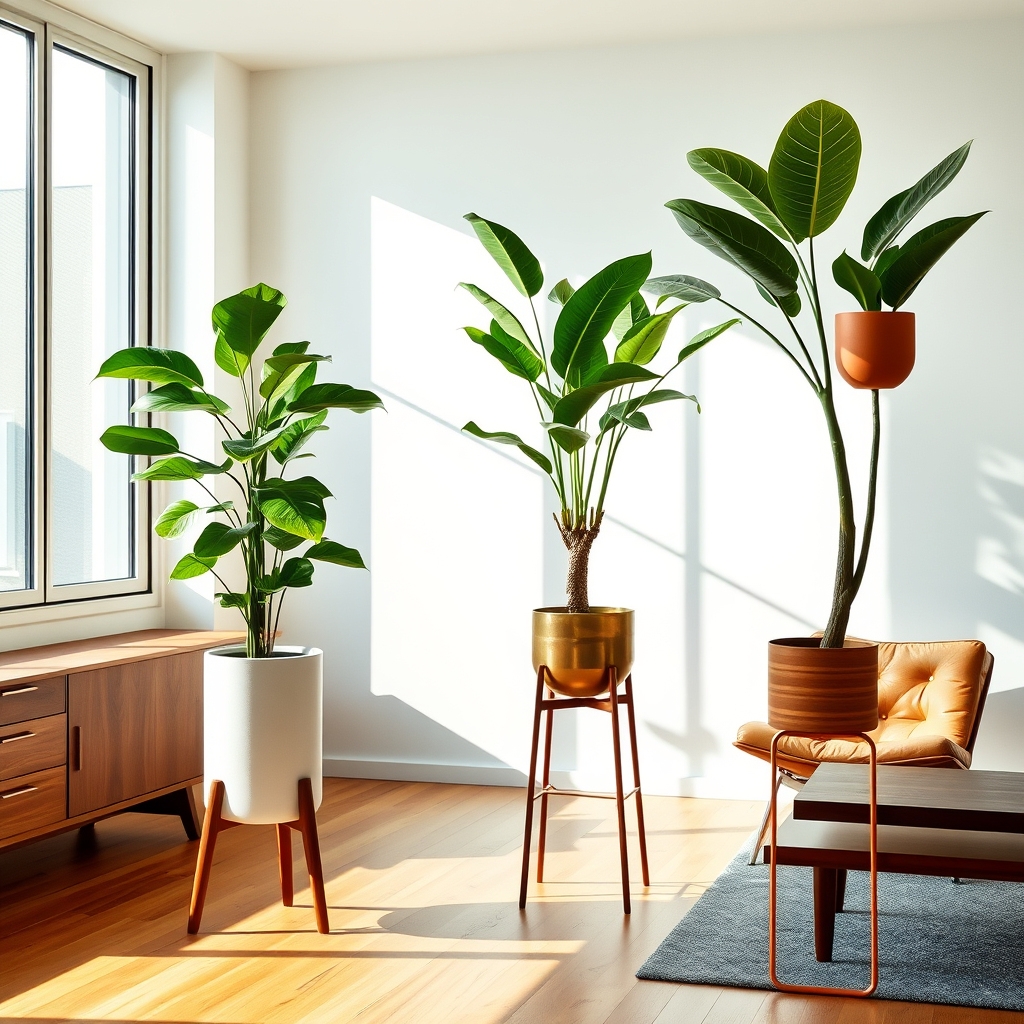 architectural plants and wood