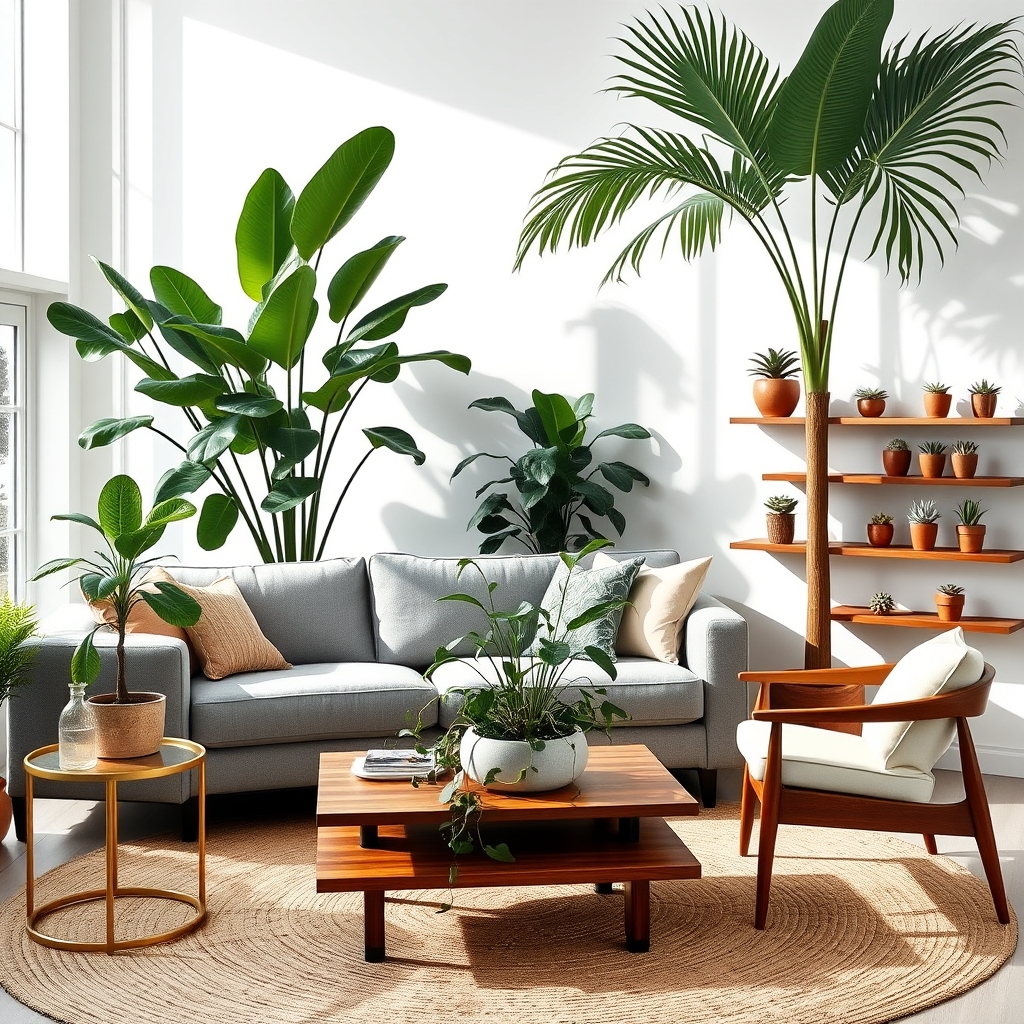 arrange greenery with decor