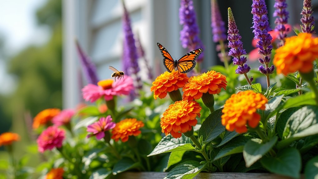 attract butterflies and bees