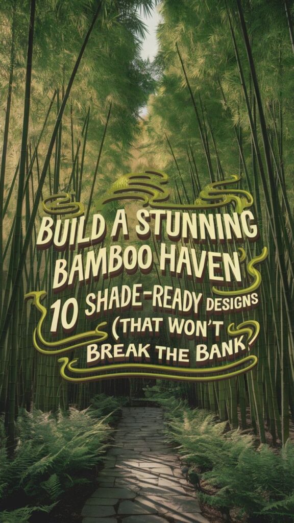 bamboo terrage garden ideas