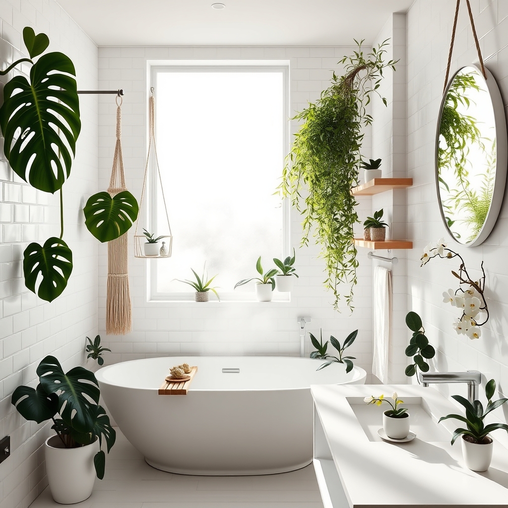 bathroom jungle retreat design