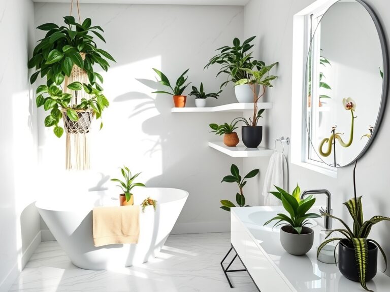 bathroom plant decor ideas