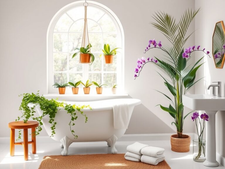 bathroom plant decor ideas