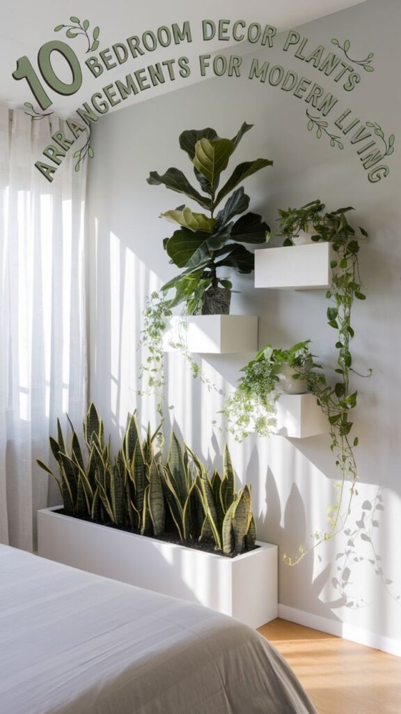bedroom decor plants arrangements