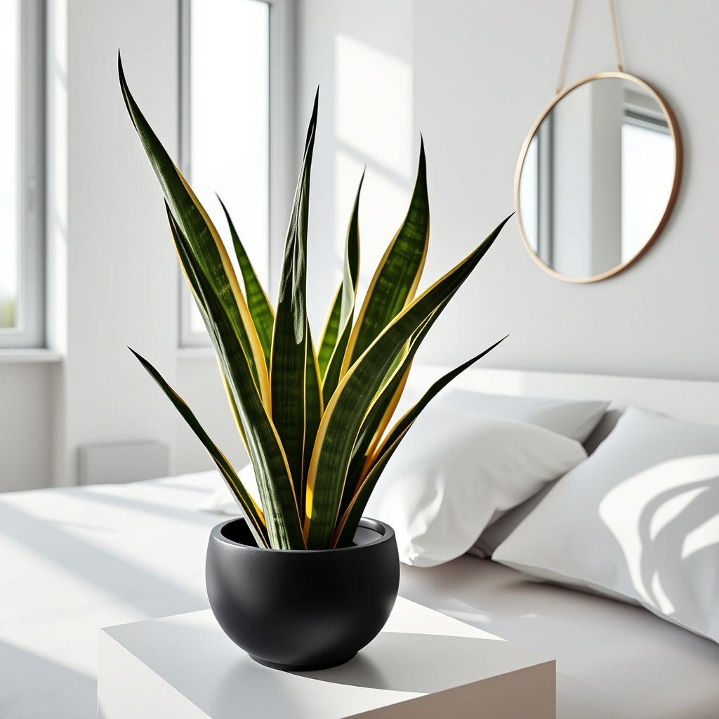 bedroom air purification plant