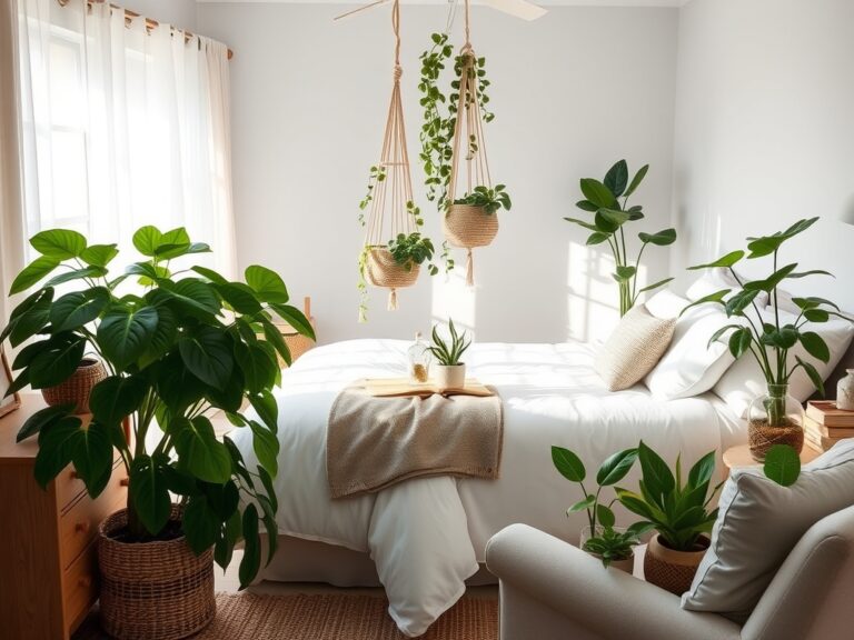 bedroom plant decor ideas