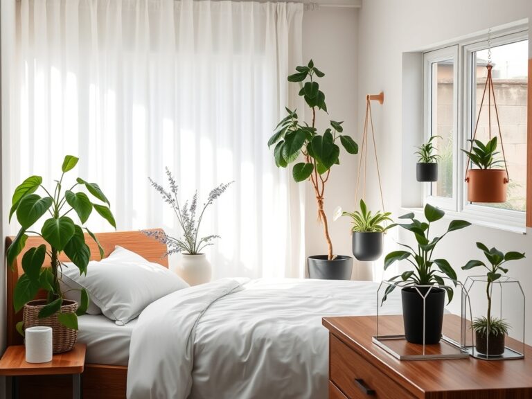 bedroom plant decoration tips