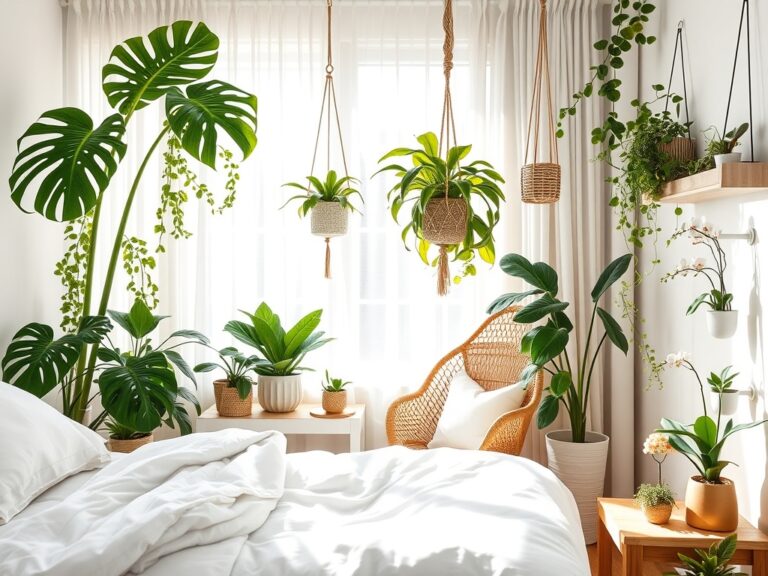 bedroom plant retreat ideas