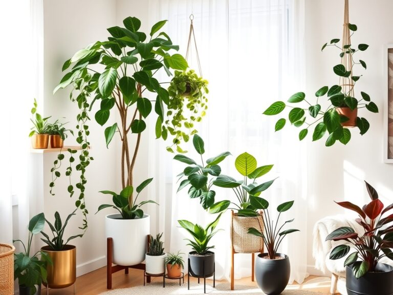 brightening room decor plants