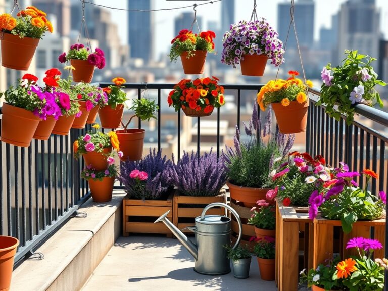 budget balcony flower gardens