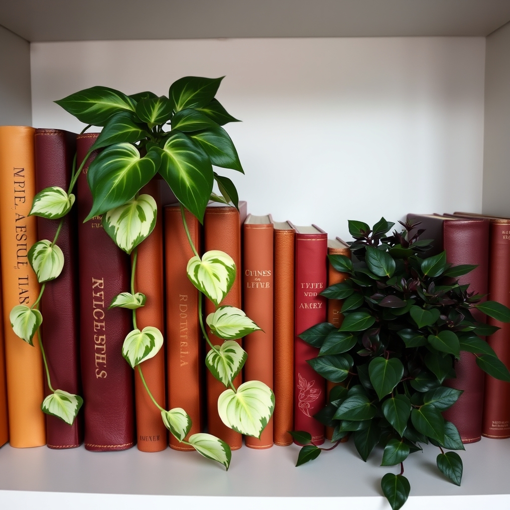 colorful book spine arrangement