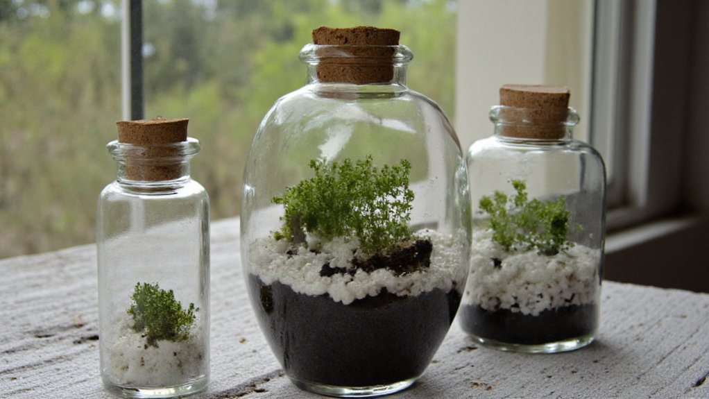 compact corked vial habitat