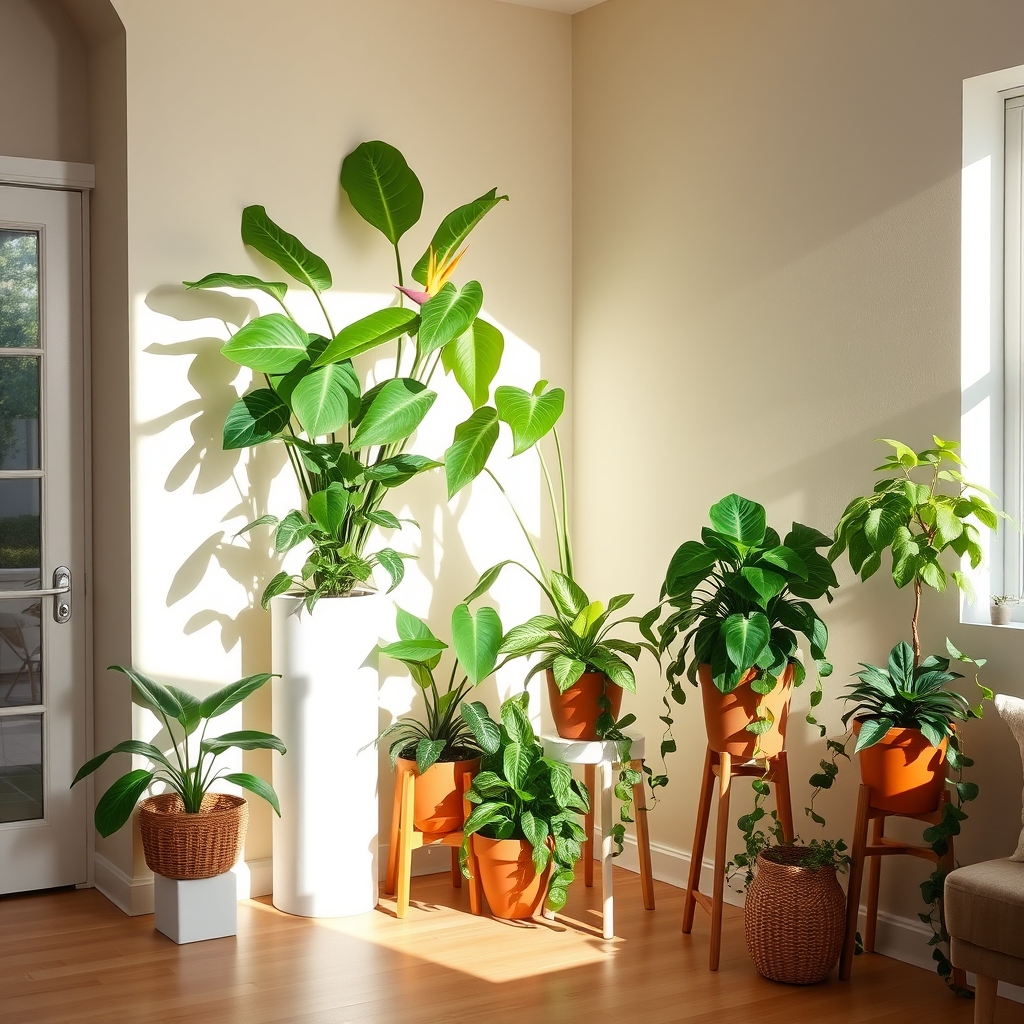 corner plant arrangements needed