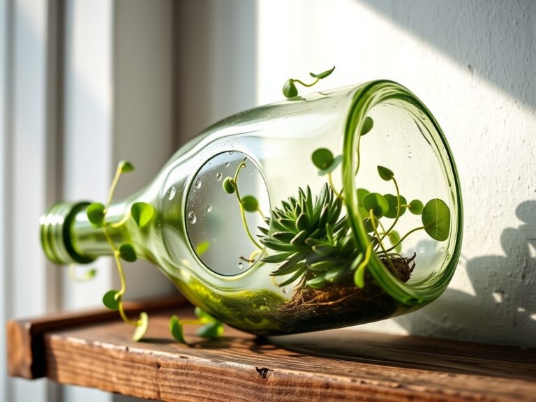 creative glass bottle decor