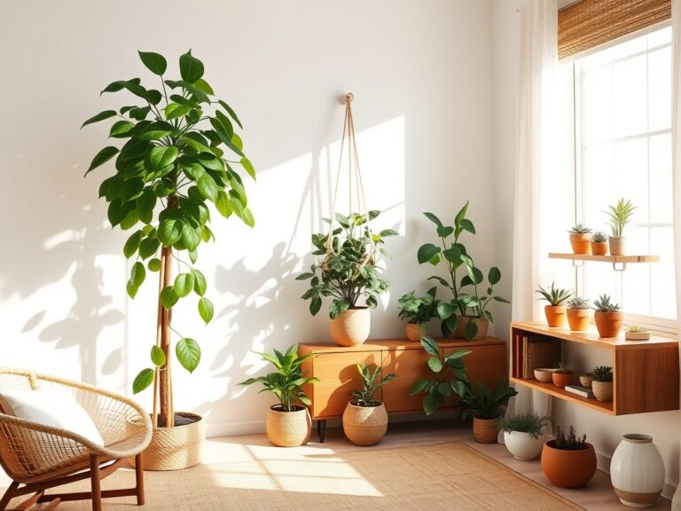 decorating with natural plants