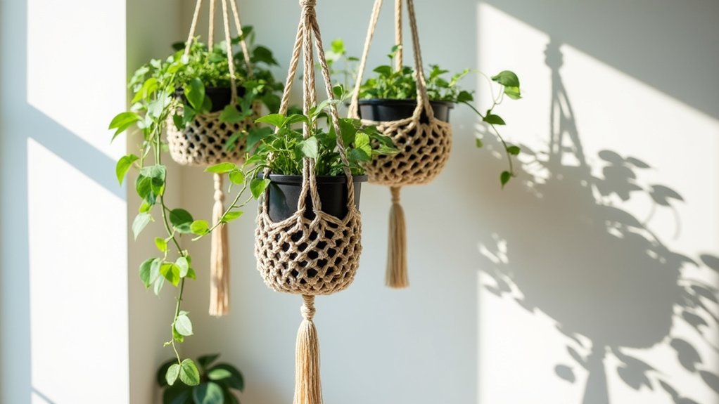decorative suspended plant holders