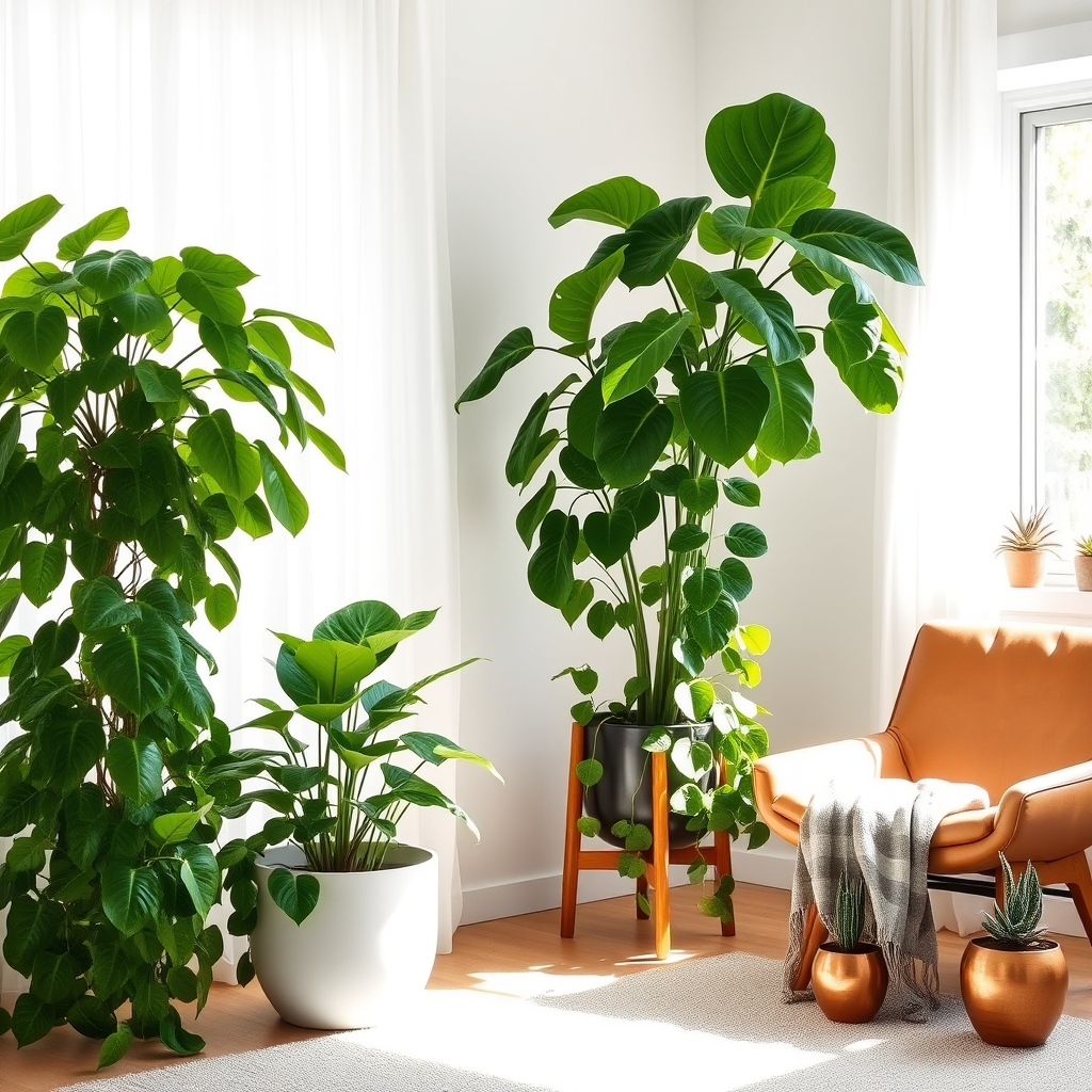 diverse plant dimensions and textures
