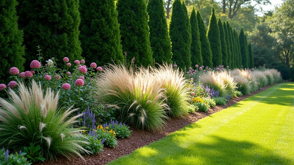diverse plants for privacy