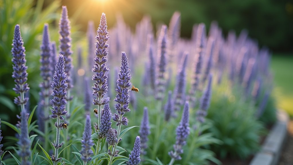 dramatic border with sage