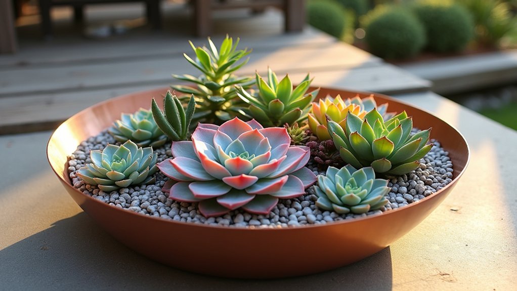 easy care succulent arrangements