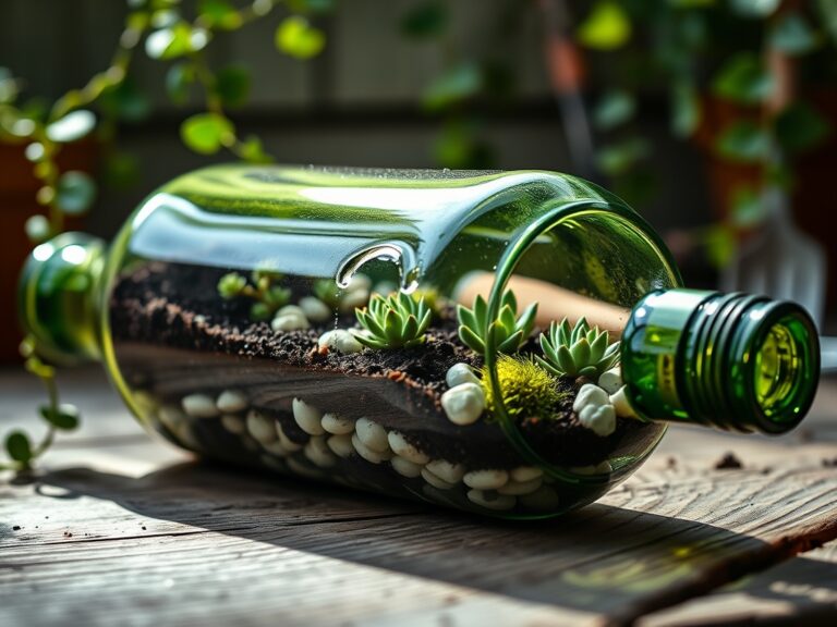 easy diy bottle terrariums