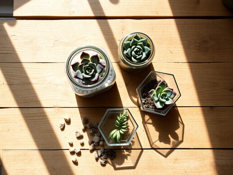 easy diy succulents glass