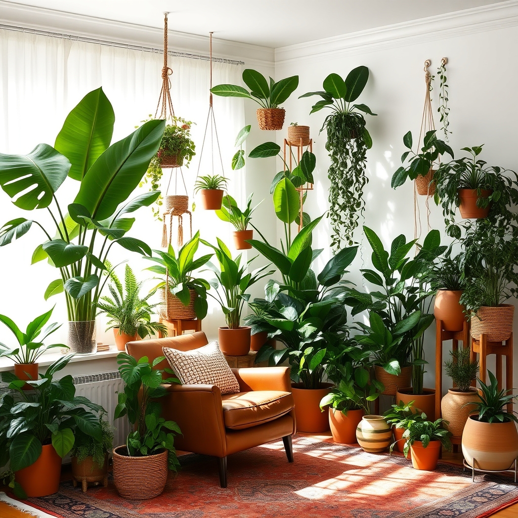 eclectic greenery and layers