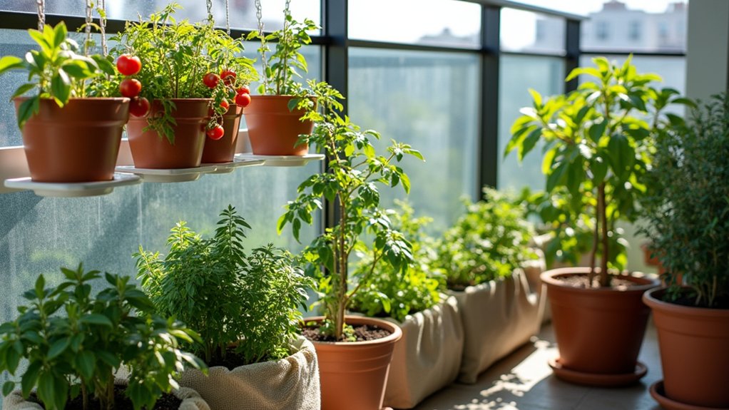 edible plants in containers