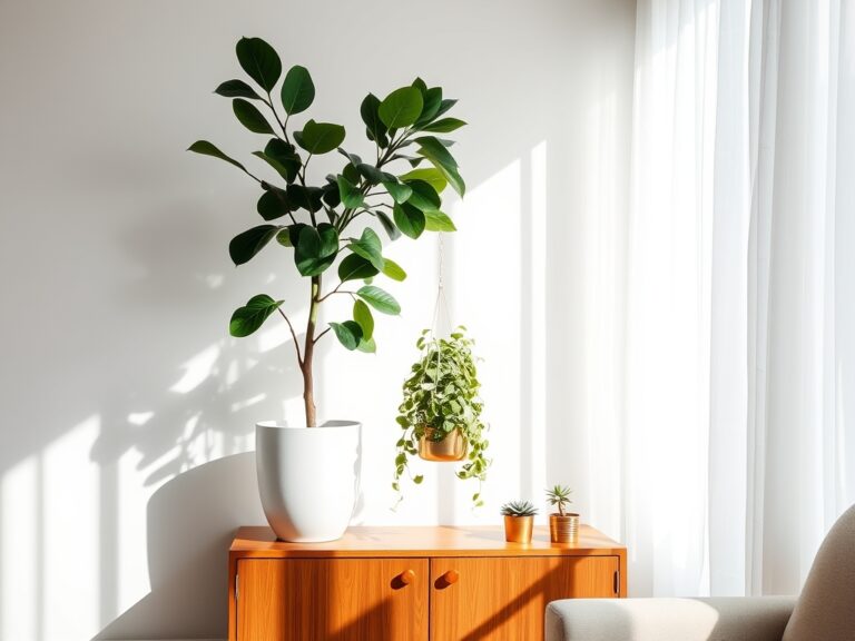 effortless plant decor styling