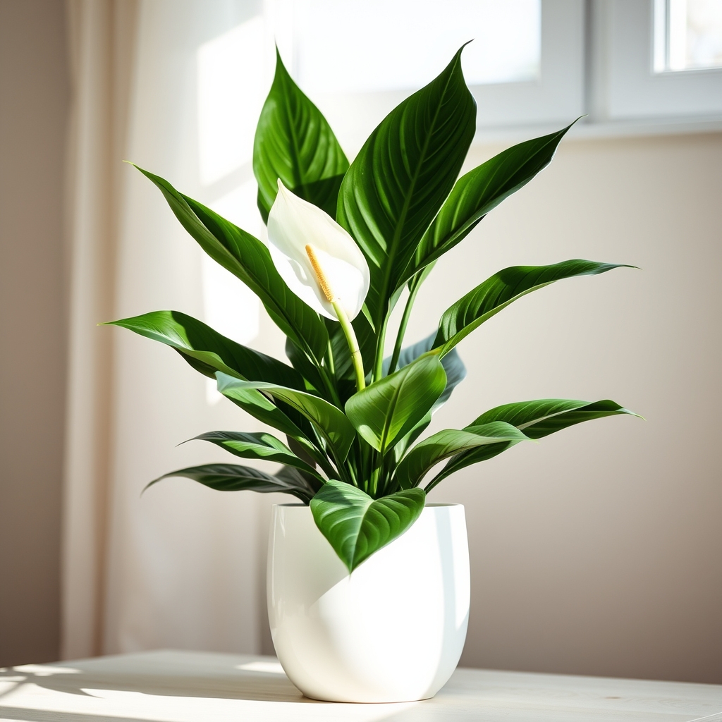 elegant air purifying plant