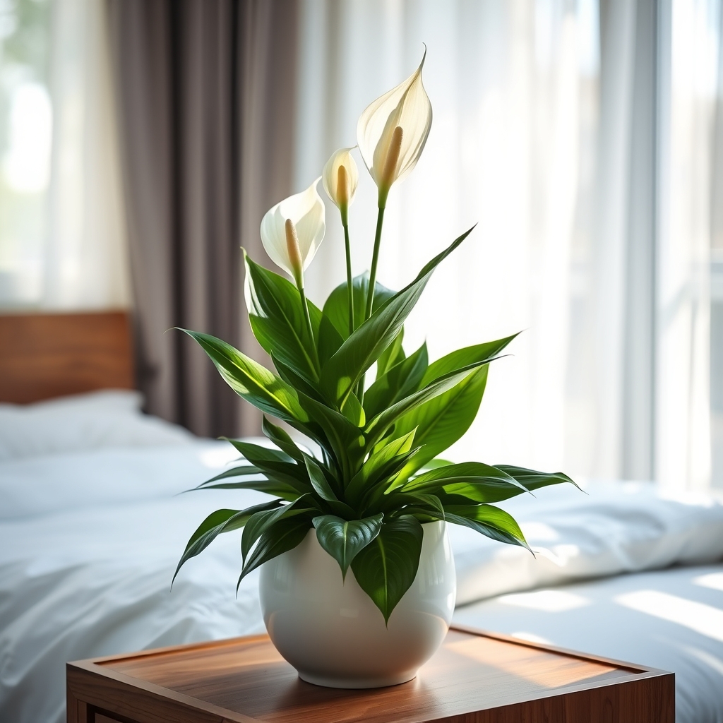 elegant air purifying plant