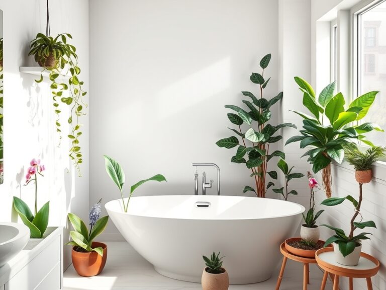 elegant bathroom plant ideas