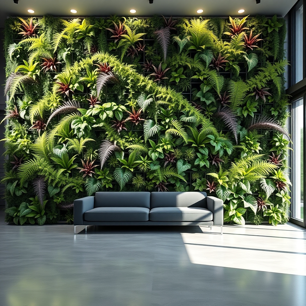 elegant vertical garden walls