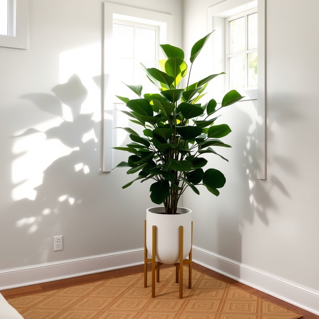 enhance corners with plants