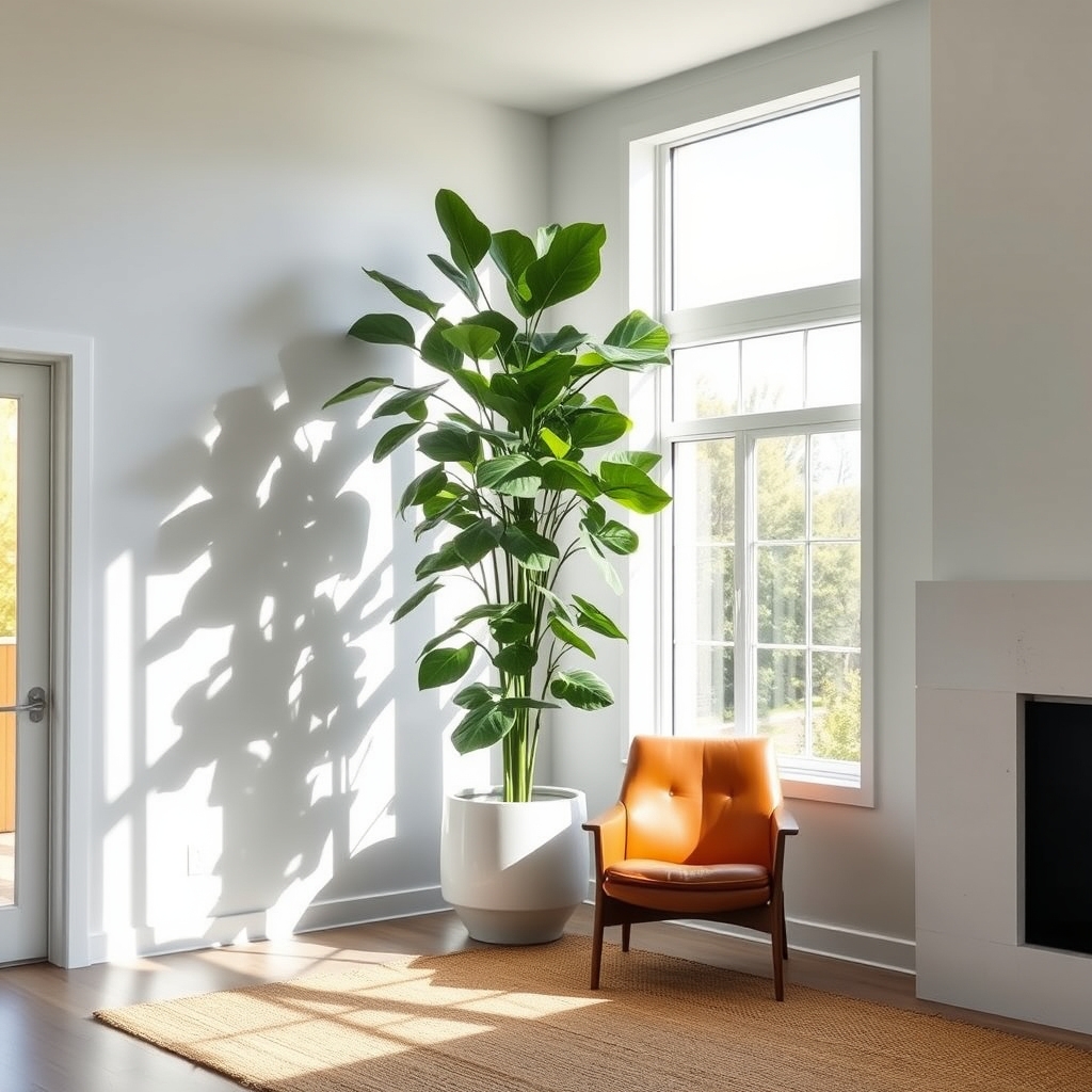 enhance corners with plants