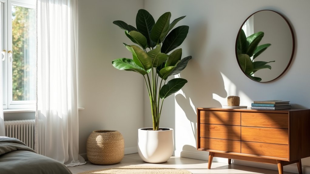 enhance corners with plants