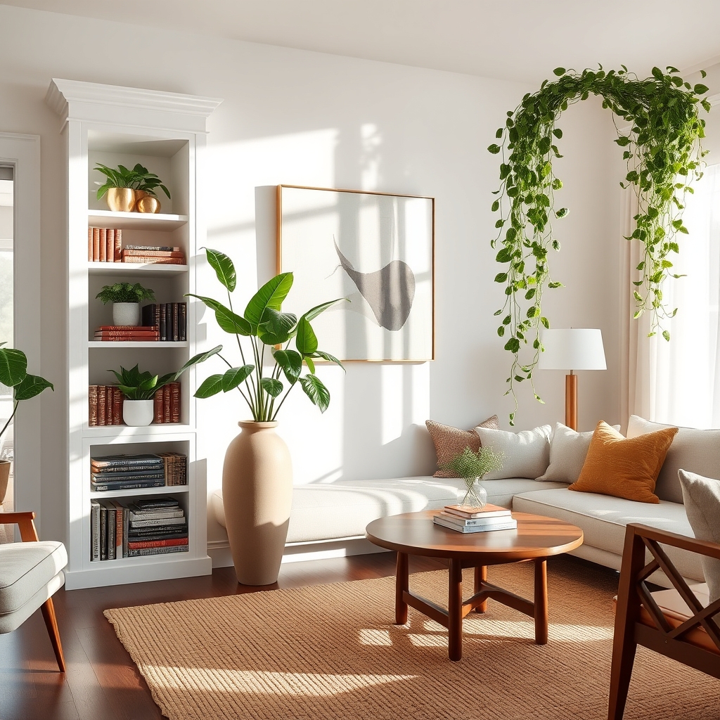 enhance decor with plants