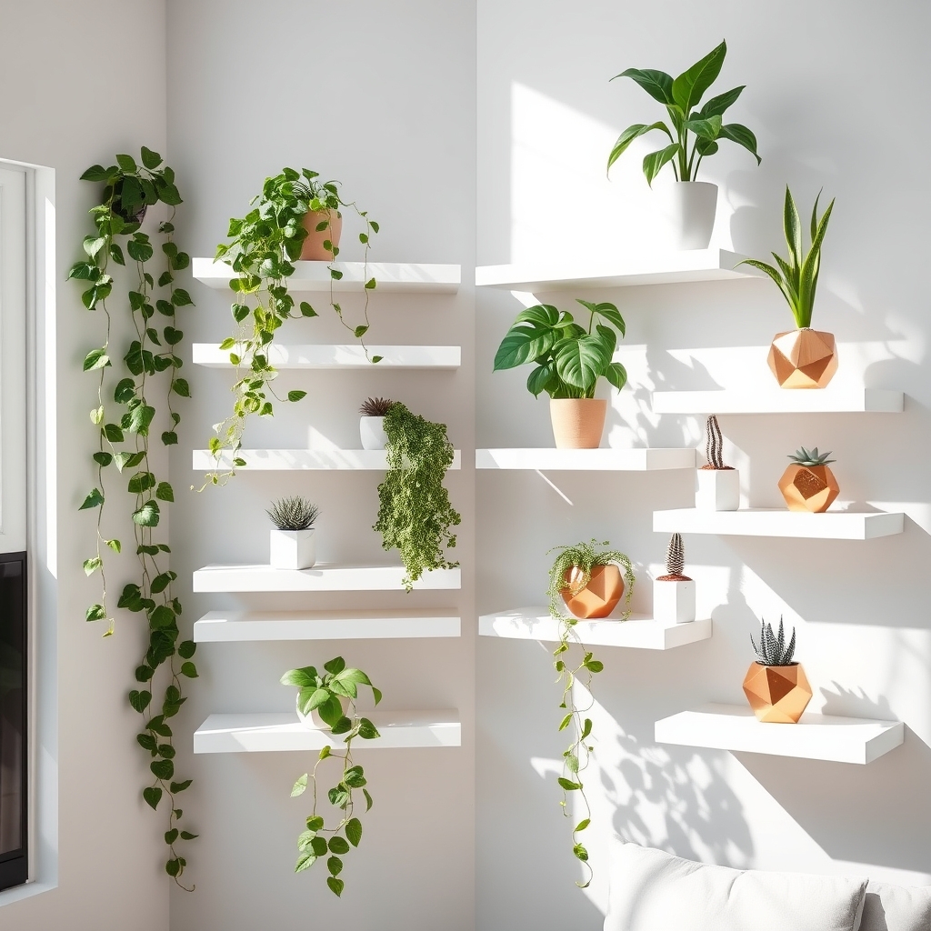 floating plant corner design