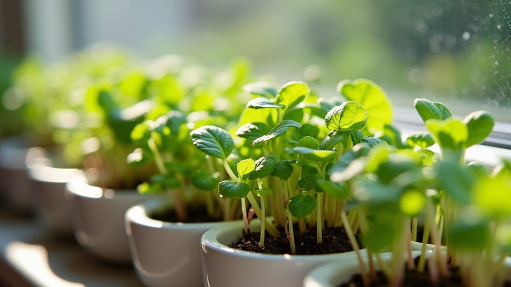 fresh salad from microgreens