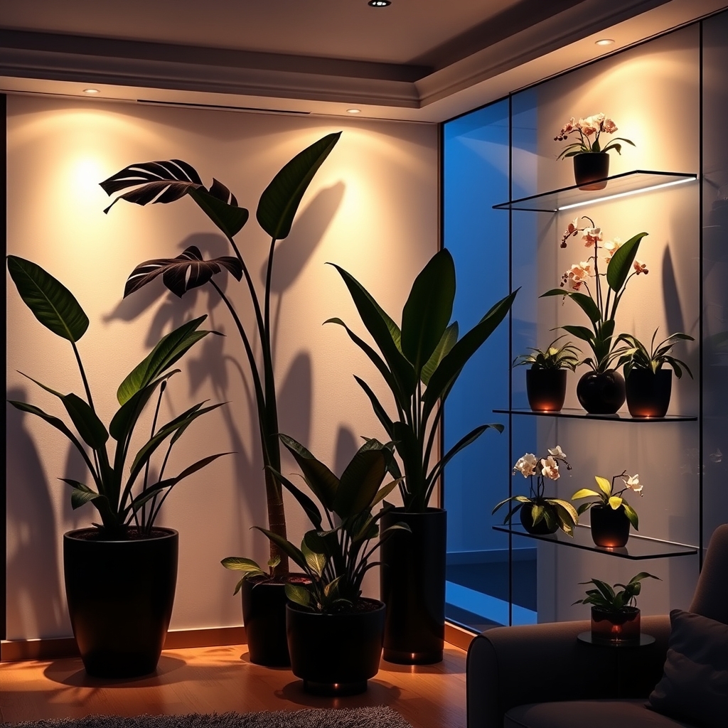glowing botanical exhibits