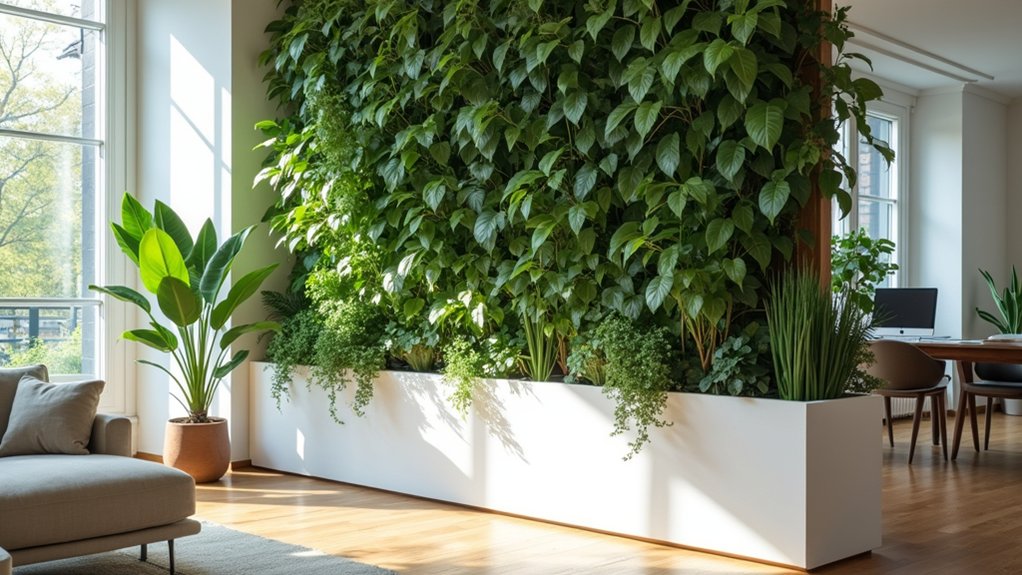 greenery enhanced space separators