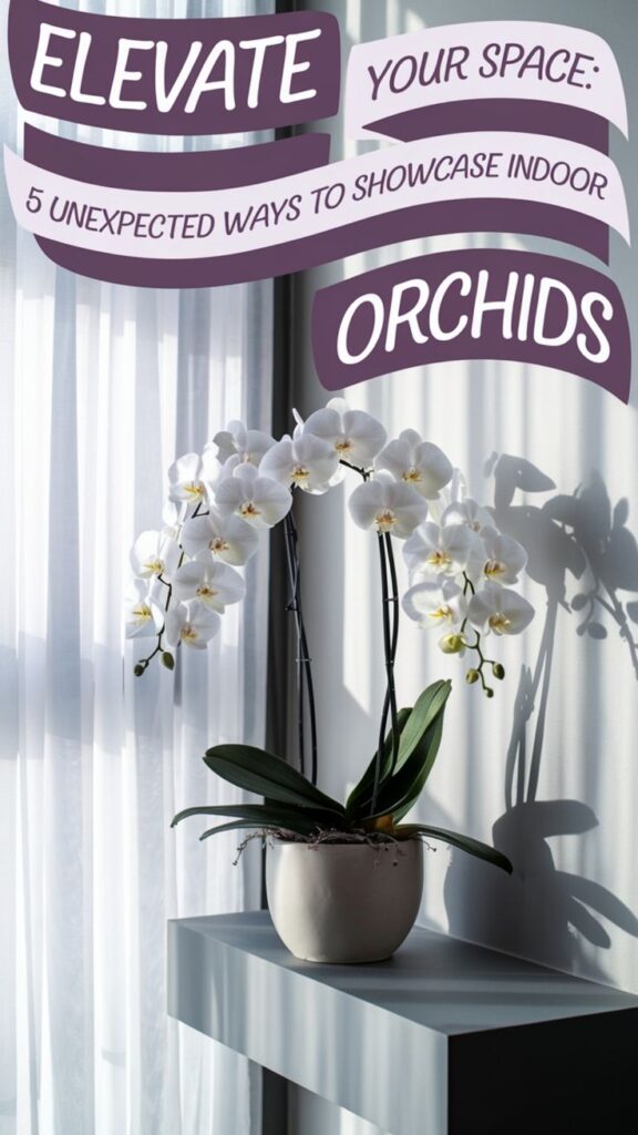 hanging orchids indoors 1