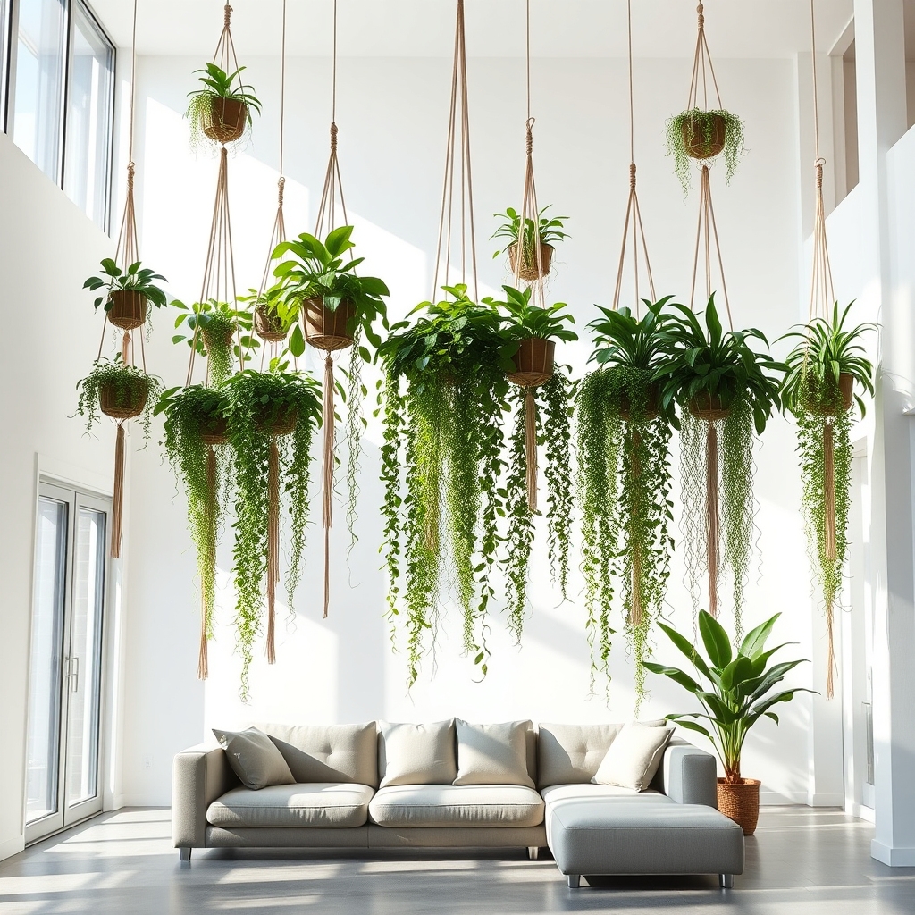 hanging plant arrangement ideas