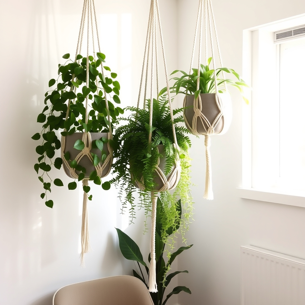 hanging planters add aesthetics