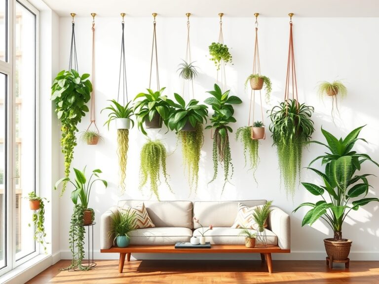hanging plants room decor
