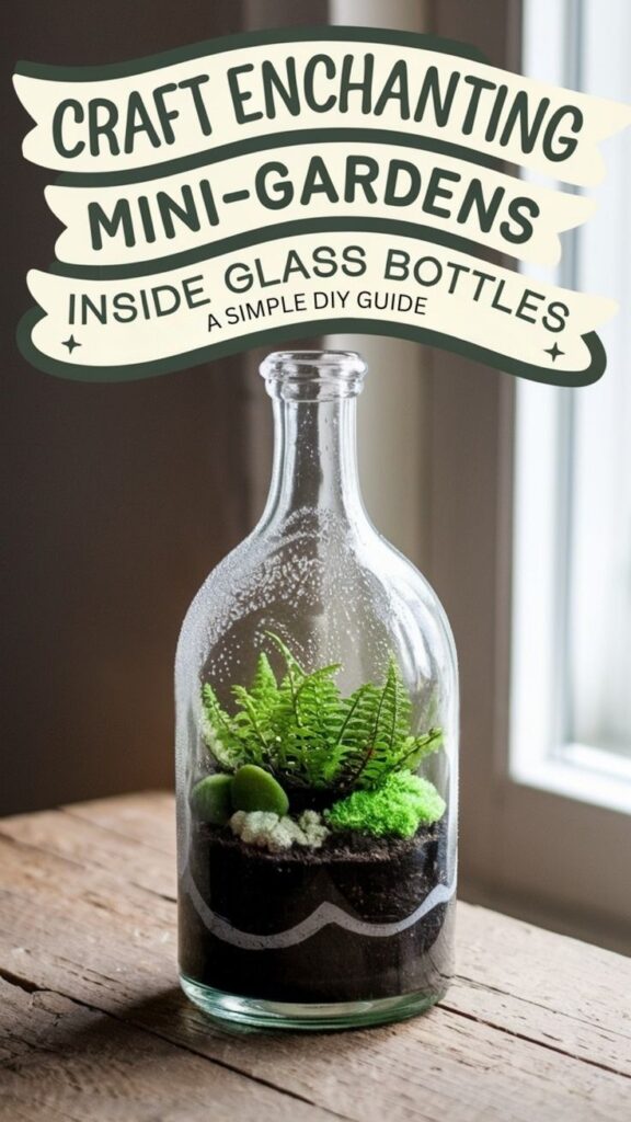 how to make bottle terrarium