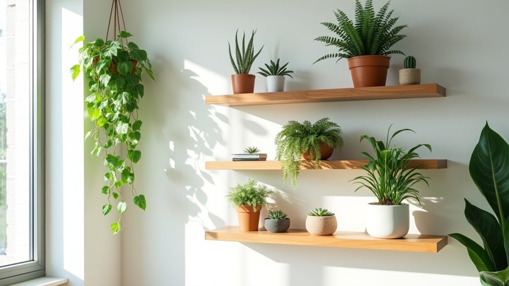 ideal plant shelf styling