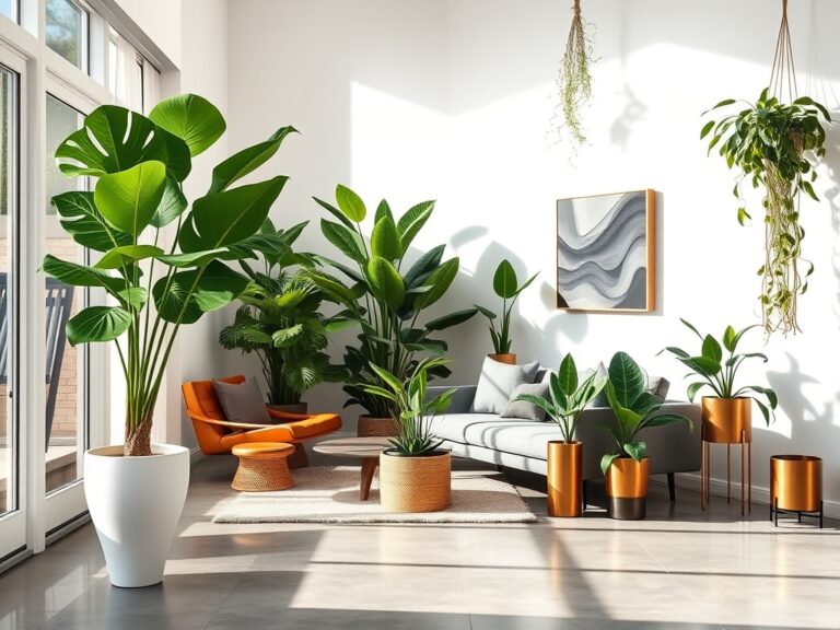 impressive living room plants
