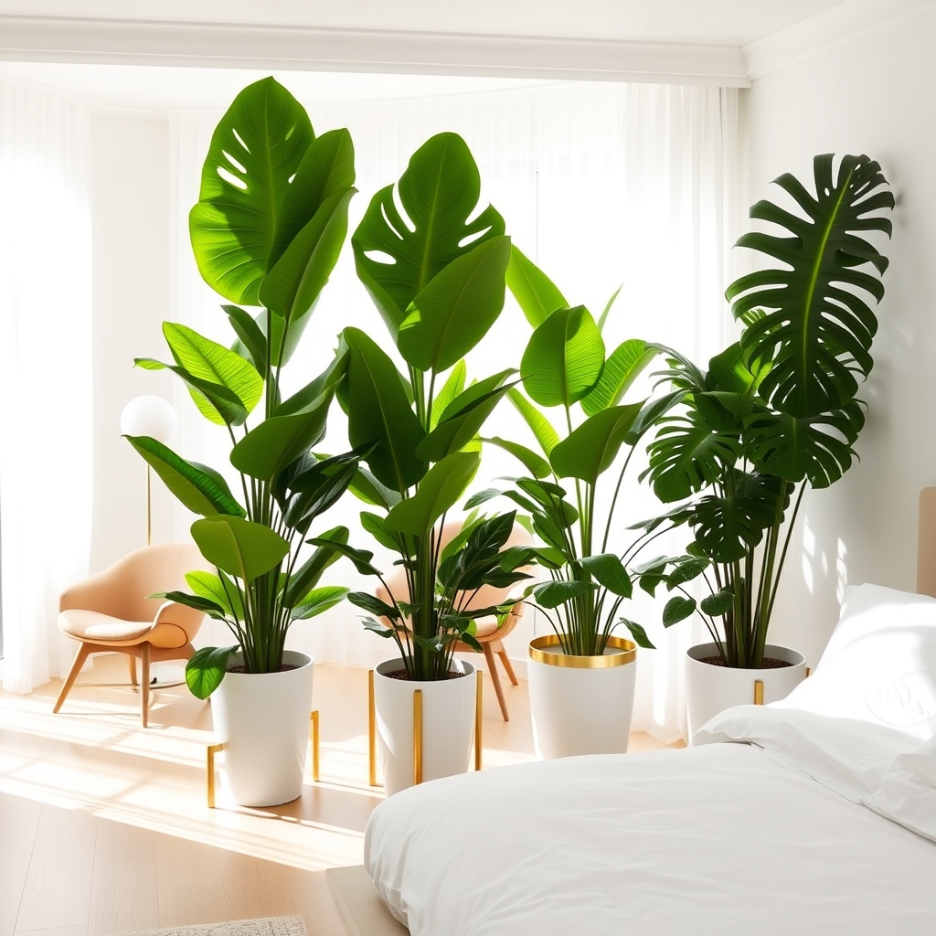 indoor plants as dividers